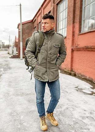 Мужская куртка зимняя surplus paratrooper winter jacket оливковый (m)2 фото