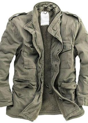 Мужская куртка зимняя surplus paratrooper winter jacket оливковый (m)1 фото