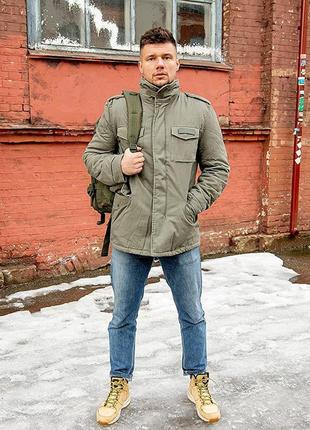 Мужская куртка зимняя surplus paratrooper winter jacket оливковый (m)3 фото