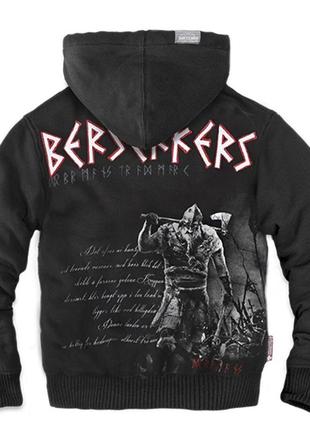 Толстовка чоловіча на хутрі dobermans aggressive berserkers (xl)