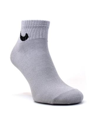 Набор короткие носки nike stay cool 3 пары 36-40 женские спортивные носочки найк5 фото
