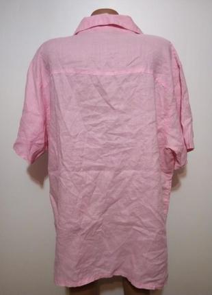 Легкая натуральная рубашка ткань рами 18-20/54-56 размера5 фото