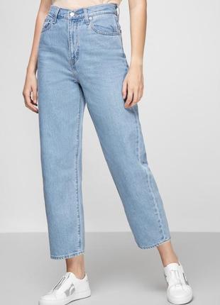 Женские голубые джинсы levi’s balloon leg4 фото