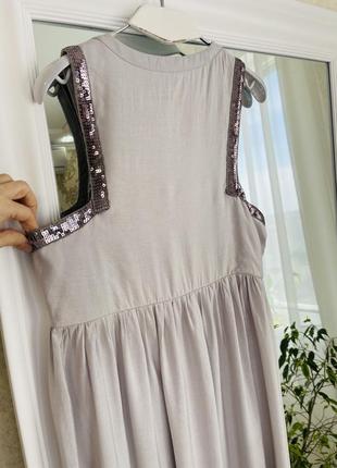Sienna неймовірна довга сукня з паетками6 фото