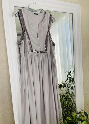 Sienna неймовірна довга сукня з паетками2 фото