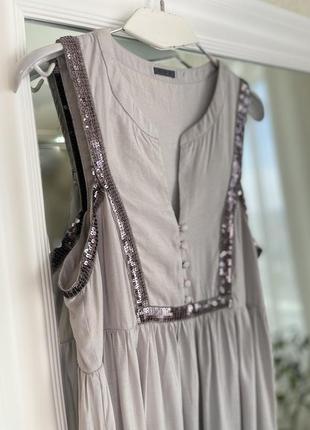 Sienna длинное платье в пол с паетками9 фото