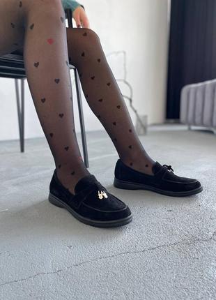 Туфли лоферы черные6 фото
