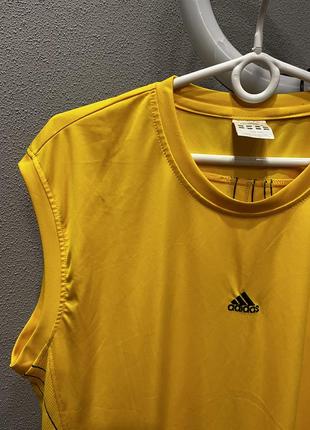 Майка чоловіча футболка adidas жовта патріотична2 фото