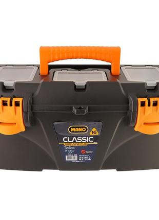 Ящик органайзер для зберігання інструментів пластиковий mano 16 та 18