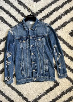 Джинсовая куртка mango denim jacket1 фото