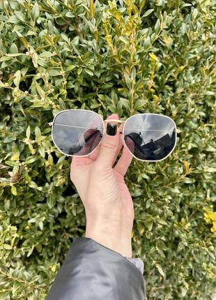 Темные солнцезащитные очки тренд стильные модные 🖤1 фото