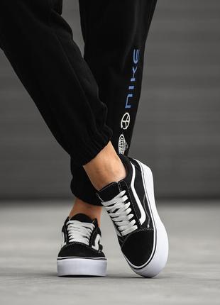 Уцінка кеди vans old skool black white