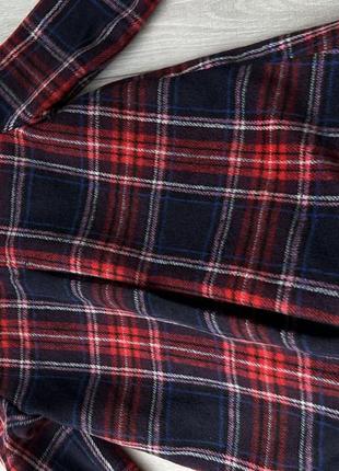 Картате пальто для дівчики 3-4р шерстяне пальто в клітинку пальто з метеликами...