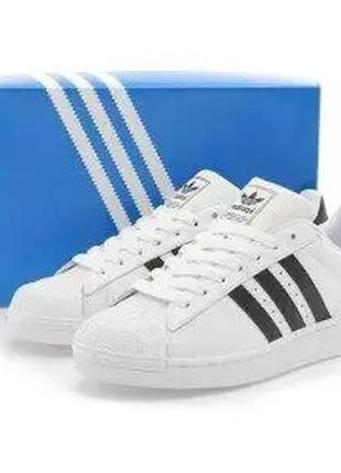 Кросівки adidas superstar білі адідас суперстар шкіряні (розмір