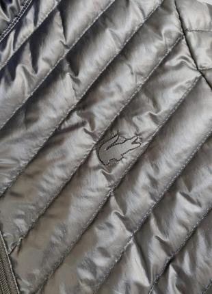 Стильная легесенка стеганная пуховая курточка lacoste, оригинал 🔥🔥🔥3 фото