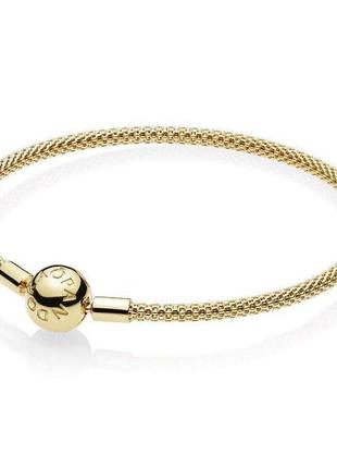 Серебряный браслет пандора pandora с позолотой shine 566543 - утонченное сияние для вашего запястья