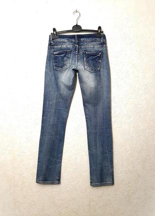 Eagame отличные джинсы синие средней плотности зауженные слим на все сезоны мужские 38-40-424 фото
