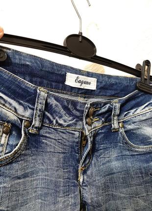 Eagame отличные джинсы синие средней плотности зауженные слим на все сезоны мужские 38-40-429 фото