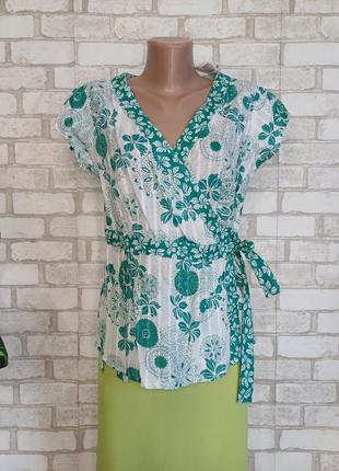 Фірмова new look з биркою бавовняна блуза на захід у ніжному бірюзовому, розмір л-ка1 фото