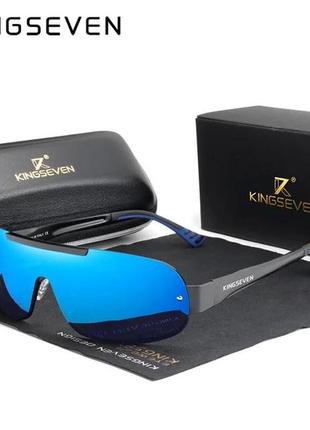 Чоловічі поляризаційні сонцезахисні окуляри kingseven n7716 mirror blue код/артикул 184