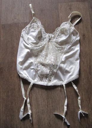 Корсет с подвязками для чулок lingerie exclusives р.14 англия3 фото