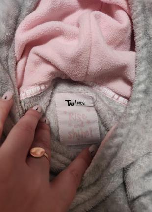 Теплое худи для девочки 5-6 лет 5