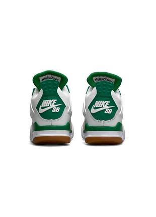 Демисезон  air jordan 4 retro x sb “pine green”6 фото