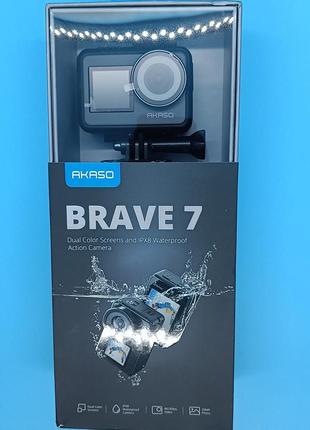 Action камера akaso brave 7 + подарок(микрофон)