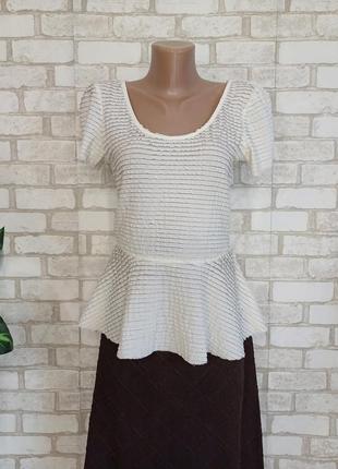 Фирменная dorothy perkins кружевная кофта/блуза баска с мягкой ткани, размер с-м