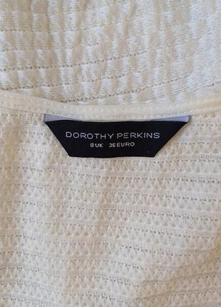 Фирменная dorothy perkins кружевная кофта/блуза баска с мягкой ткани, размер с-м9 фото