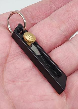 Брелок-ніж на ключі (чорний) арт. 048394 фото