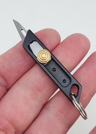 Брелок-ніж на ключі (чорний) арт. 048392 фото