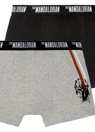 Комплект трусы-боксеры из 2 штук, размер l, цвет черный, серый