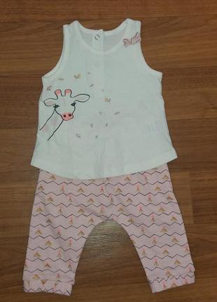 Костюм на малятку, лосінки та майка на дівчинку
