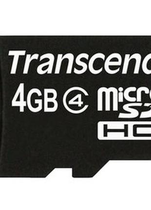 Transcend micro sdhc 4gb class 4 карта пам'яті