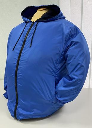 Ветровка мужская большого размера .синяя