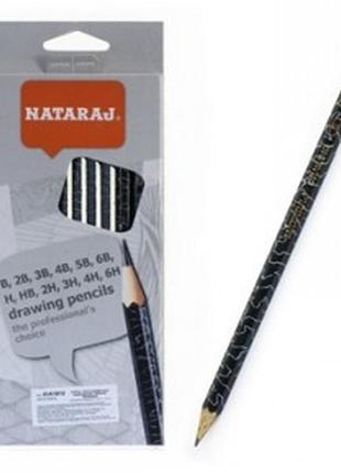Набір олівців чернографитных nataraj mix загострений 12 шт 201219002
