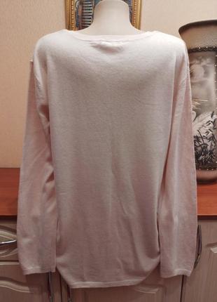 Брендовий вовняний віскозний светр джемпер пуловер великого розміру батал вовна8 фото