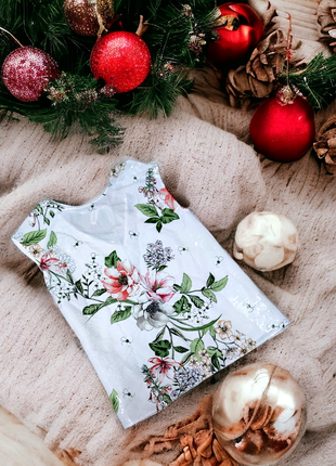 Брендовая нарядная блуза в паетках f&f цветы этикетка3 фото