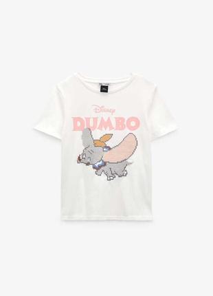 Футболка zara dumbo вышивка1 фото