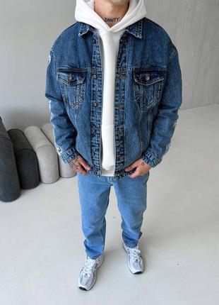Мужская джинсовая куртка8 фото