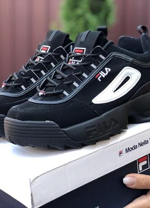 Кросівки жіночі fila disruptor 2 чорні4 фото