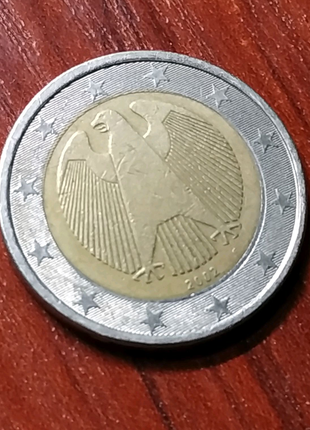 2 евро германия euro євро німеччина монета 20022 фото