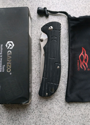 Ніж складний ganzo firebird g723-bk чорний, розкладний