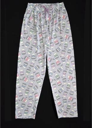 Пижамные домашние штаны primark трикотаж хлопок р.xs\s