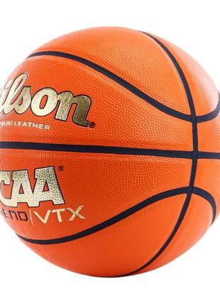 Мяч баскетбольный wilson ncaa legend vtx bskt size 7 orange/gold хит