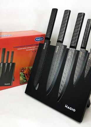Універсальний кухонний ножовий набір magio mg-1096 5 шт., набір ножів для кухні, набір кухарських ножів