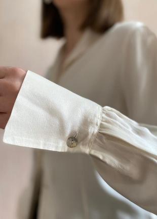 Шелковая блуза от anne fontaine шелк винтаж2 фото