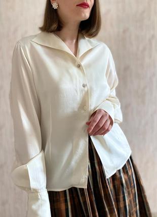 Шелковая блуза от anne fontaine шелк винтаж4 фото