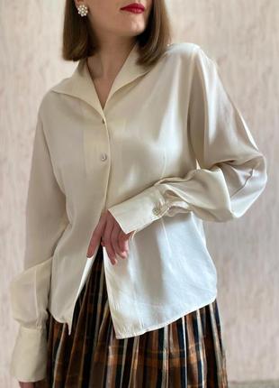 Шелковая блуза от anne fontaine шелк винтаж8 фото